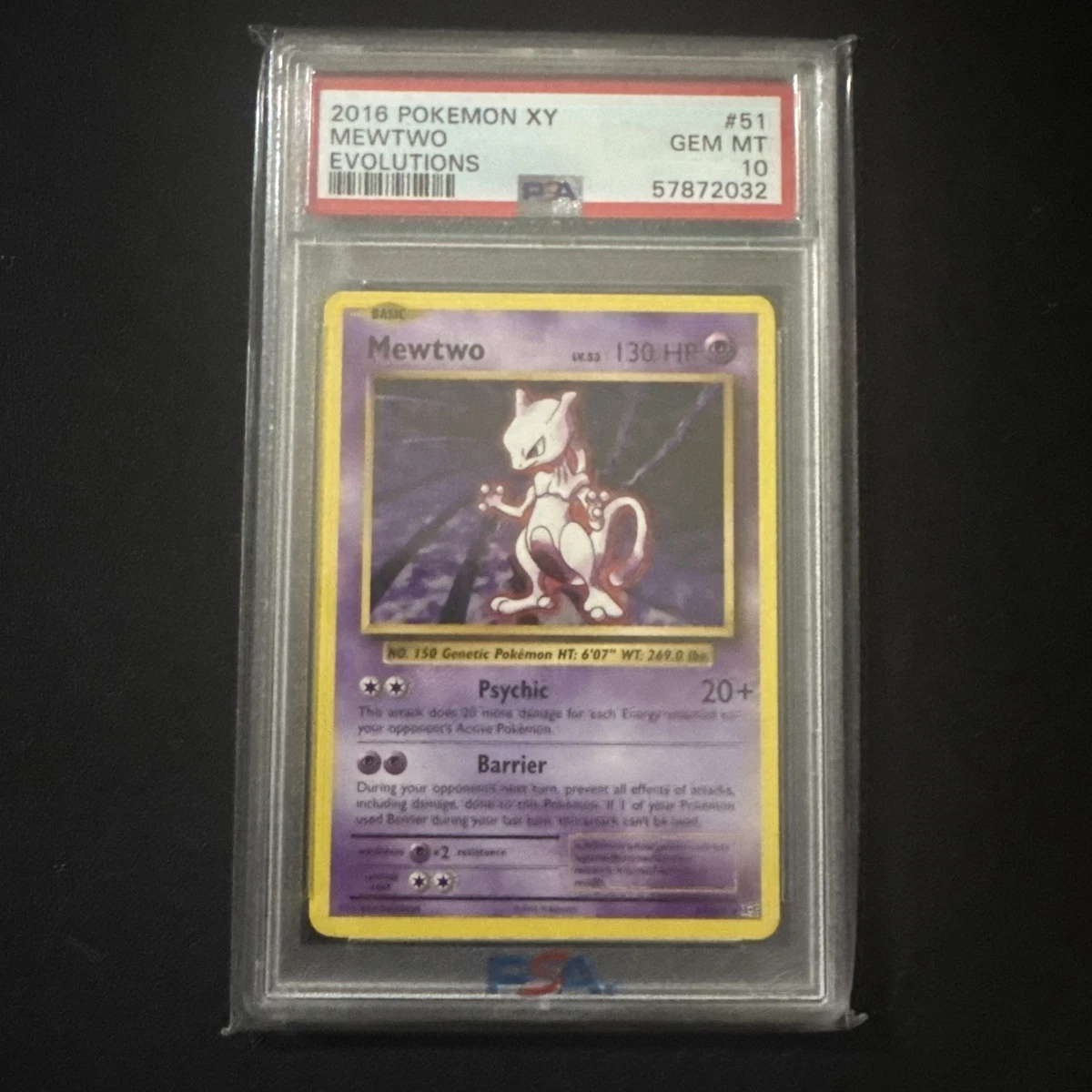 Mewtwo Pokémon TCG Shadowless Individual Collectible Card Game