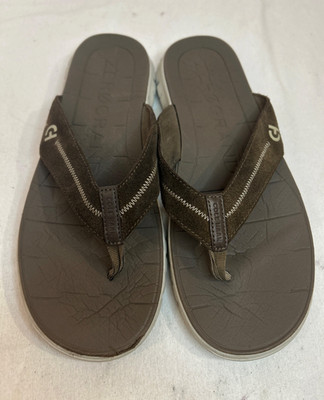 Cole Haan ZERØGRAND Stitchlite Men s 10M Brown Flip-Flop Thong Sandals