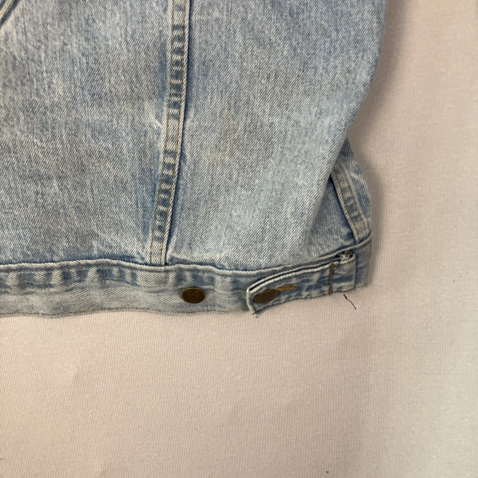 Vintage International Brotherhood Of Teamsters Denim Jacket 3-XL USA Made - product detail image 4