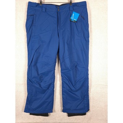 Columbia Bugaboo V Pant Mens 1X Short Blue Omni Tech Waterproof Ski Snow Pants