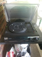 Jensen JTA-230 Turntable with Speaker - Black