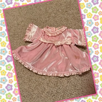 Cute Cabbage Patch Kids Girl Play Along Doll Pink Velveteen Dress
