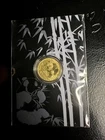 3g Gold Guilded 999 Fine Silver Panda In Card/COA