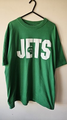 1997 NFL New York Jets Nutmeg Mills T-Shirt Grün Herren XL Selten Vintage