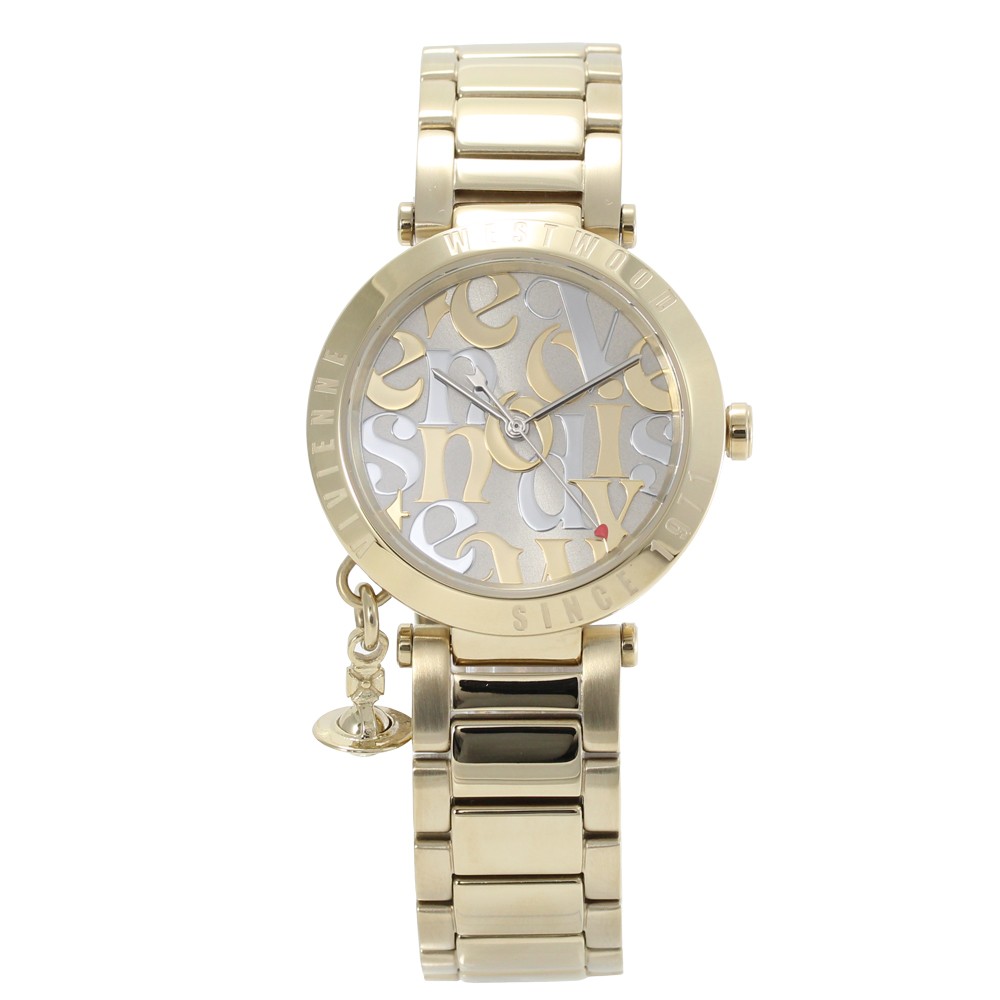 VIVIENNE WESTWOOD VV315LWGGD Orb Logomania Quartz Analog Silver