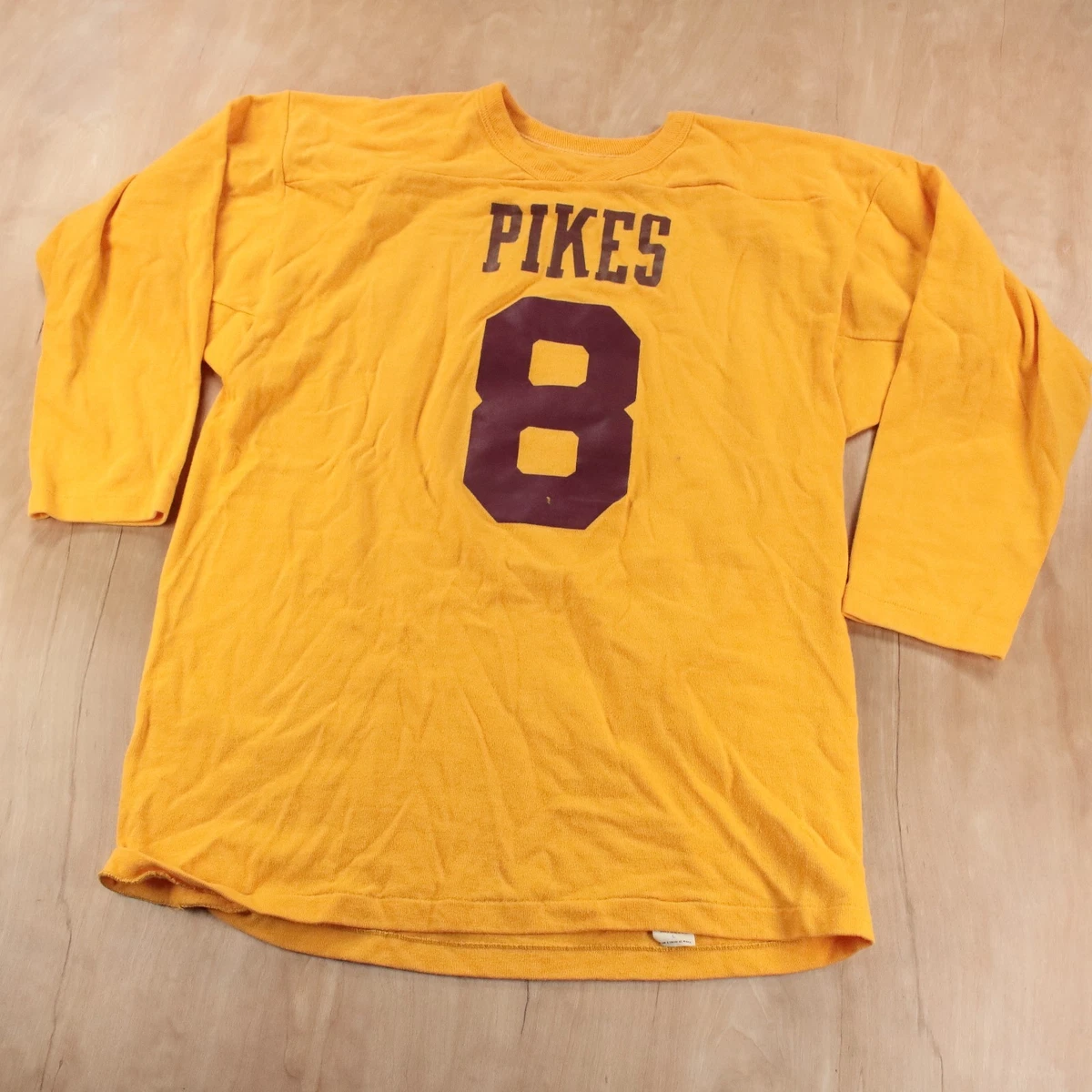 RUSSELL ATHLETIC football jersey t-shirt LARGE true vtg 70s usa