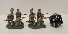 Handpainted 1/72 Scale Romanian Soldiers 2 Sets of 4 Soldiers Zvesda Brand