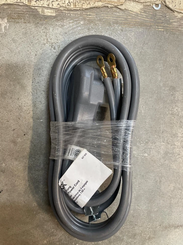 Cable de secado universal HDX macho a hembra gris 3 hilos 400 W 10/3 x 6 pies 627 833 Foto 2 de 4