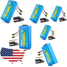 Blue 36V 48V 52V Lithium ion Battery Pack 10AH 14AH 20AH Battery