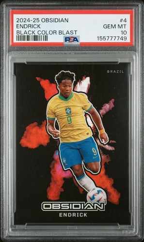 2024 Panini Obsidian Black Color Blast Endrick #4 card