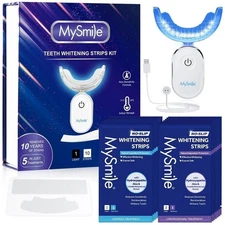MySmile 10% Hydroxyapatie Teeth Whitening Strips Enamel Safe Whitener Strips