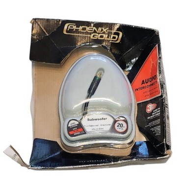  Phoenix Gold Audio Interconnect Subwoofer 20 FT Cable ARx.sub560 True Balanced