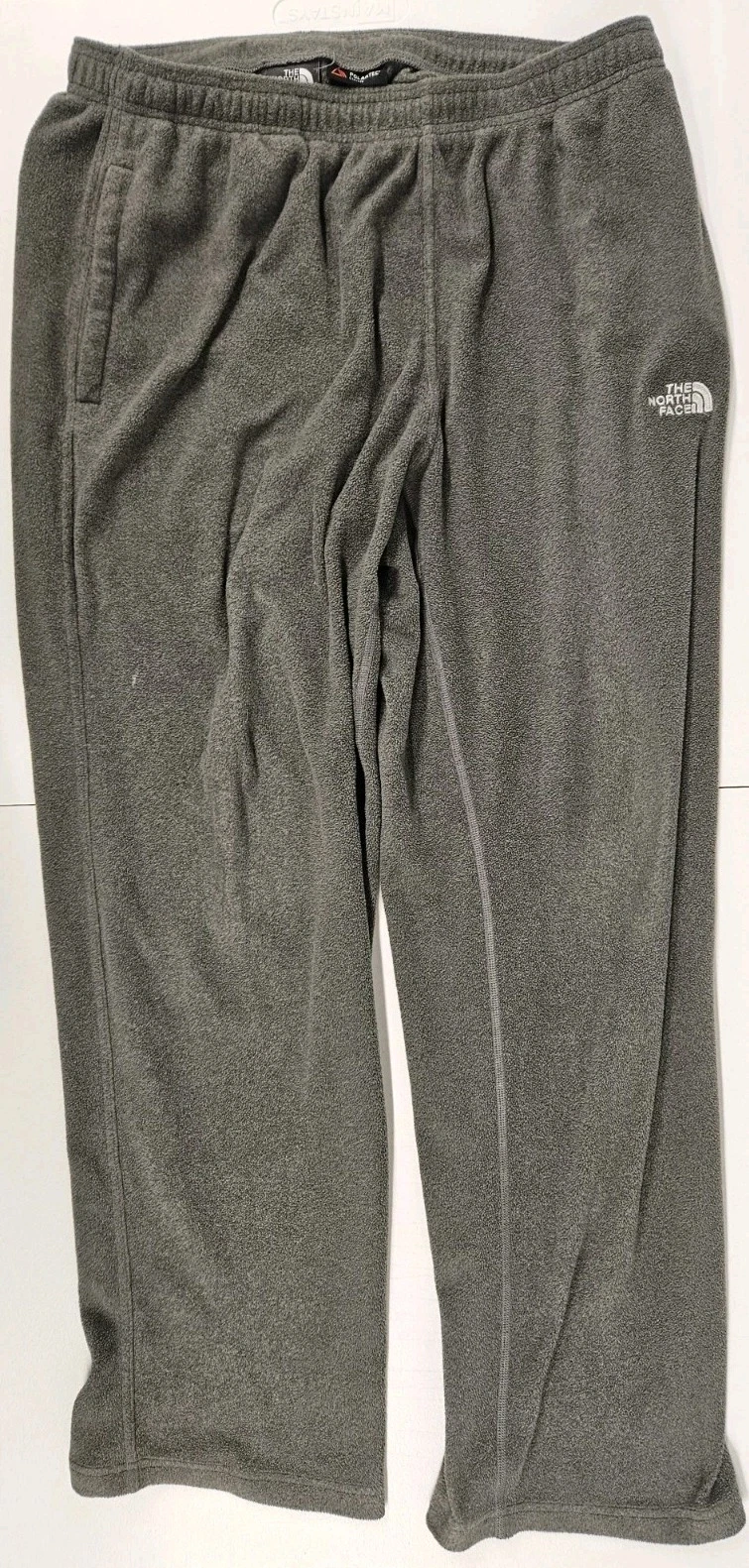The North Face Men Large Pants Grey Fleece Polartec SweatPants Base Layer 50S9