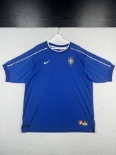 Vintage Nike 1998-00 BRAZIL SHIRT TRIKOT Size XL