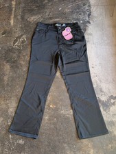 Deadstock 90's Zana Di Poly Black Slick Pants Size 35"