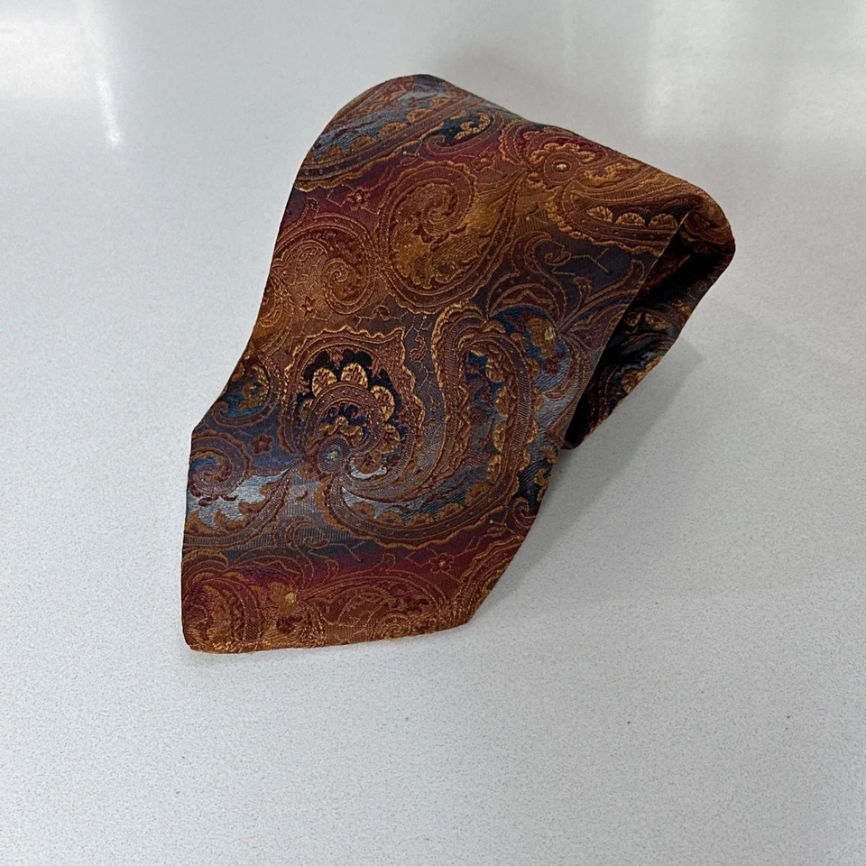 Corbata de lujo para hombre La Vita Di Moda 100 % seda cachemira - Hecha en Italia Foto 2 de 4