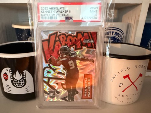 Kenneth Walker III #K40 2022 Panini Absolute Kaboom Vertical card