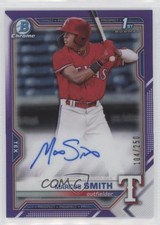 2021 Bowman Chrome Prospects Purple Refractor /250 Marcus Smith #CPA-MS Auto p7m