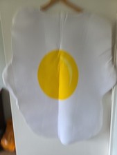 Fried Egg Costume Dress Adult Size Fancy Dress for Halloween, One Size, Unisex