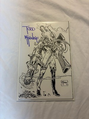 The Scorched 50 1:250 Signed Todd McFarlane B&W Variant Spawn Comic New