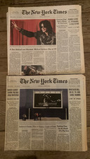NYT Michael Jackson Death Fri. 6/26-6/27 2009 front pages only