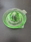 Vintage 1930's Uranium Glass Juicer/Green depression glass - Thumb Tab