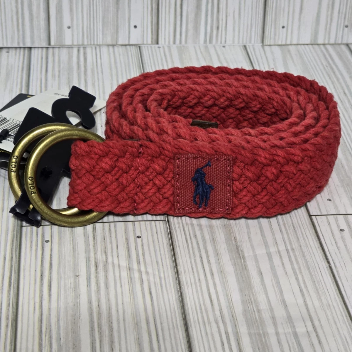 POL Red and Black Woven Belt LAEZ Venom Belt | Braided Stretch Belt for Men | Golf Belt  main image 4