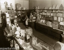 Old Time General Store Heinz Amour Star Ads Vintage Scale Canned Goods Display