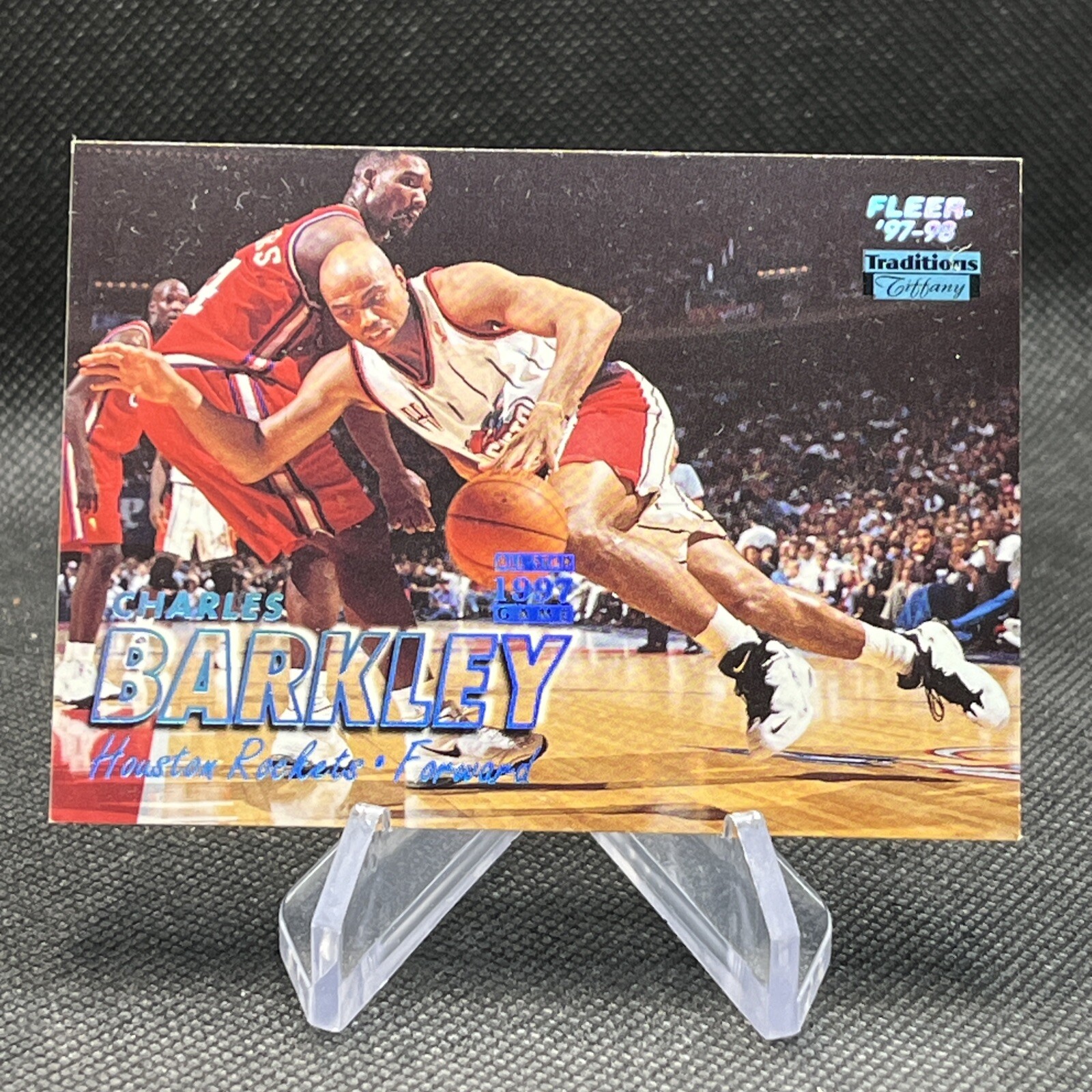 Charles Barkley 1997-1998 Fleer #234 Tiffany Edition Parallel Low PR SP