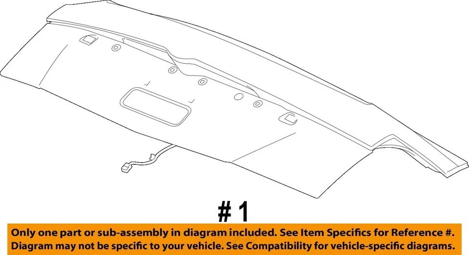 Used Deck Lid fits: 2015 Cadillac Cts Sdn VIN A 4th digit New Style w/o spoiler - Image 4 of 4