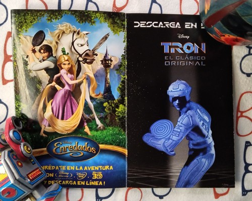 Disney DVD Advertising Booklet Spanish - Tron Legacy Daft Punk Pirates Caribbean - Picture 5 of 6