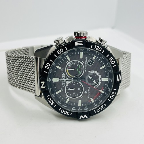 Citizen Promaster Navihawk Men's Sapphire Radio Controlled 44mm Watch CB5840-59E - Picture 4 of 9