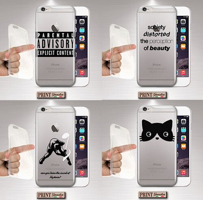 Cover Per Wiko Minimalista Frasi Silicone Morbido Trasparente Tumblr Gatto Ebay