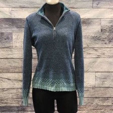 Woolrich Fair Isle Style knit 1/4 zip sweater