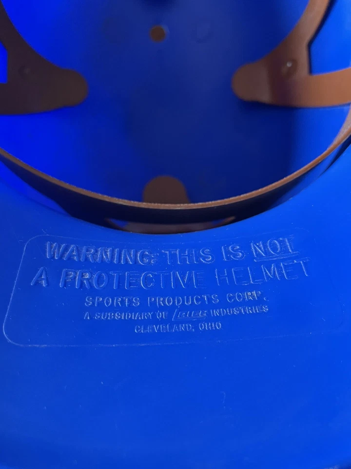Casco de bateo de plástico vintage de los Mets de Nueva York tamaño completo MLB béisbol desove años 70 Foto 4 de 4