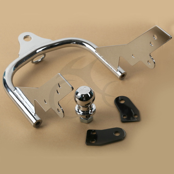 Trailer Tow Hitch Receiver Fit For Harley Touring 2009-2016 Chrome/Black - A2z Cycles