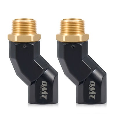 OMT 2 pc Fuel Hose Swivel Set Multi Plane 360° Rotation 1'' NPT for Fuel Pump