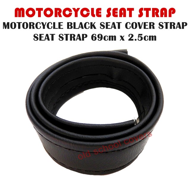 Motorcycle Black Seat Cover Strap Seat Strap 690mm Long for sale
