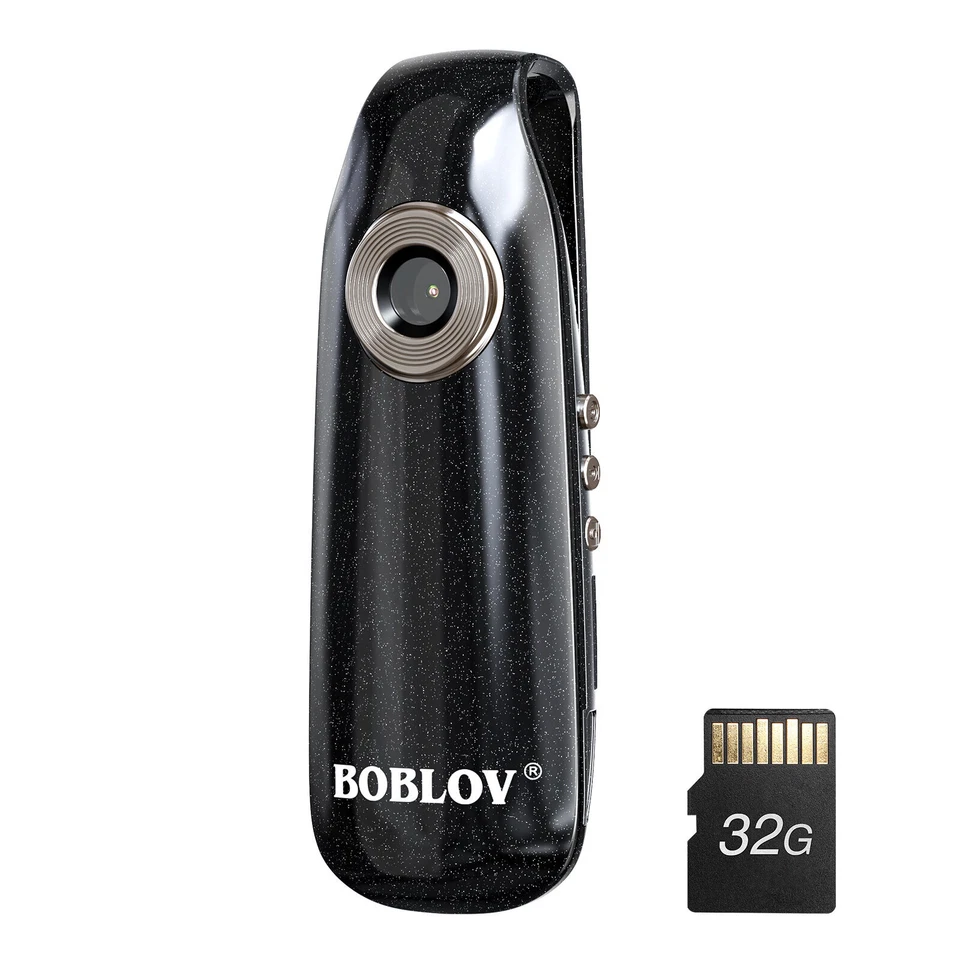 BOBLOV Small Body Cameras 1080P Full HD Mini Bike Cameras Cycling Video Recorder - Image 2 of 4