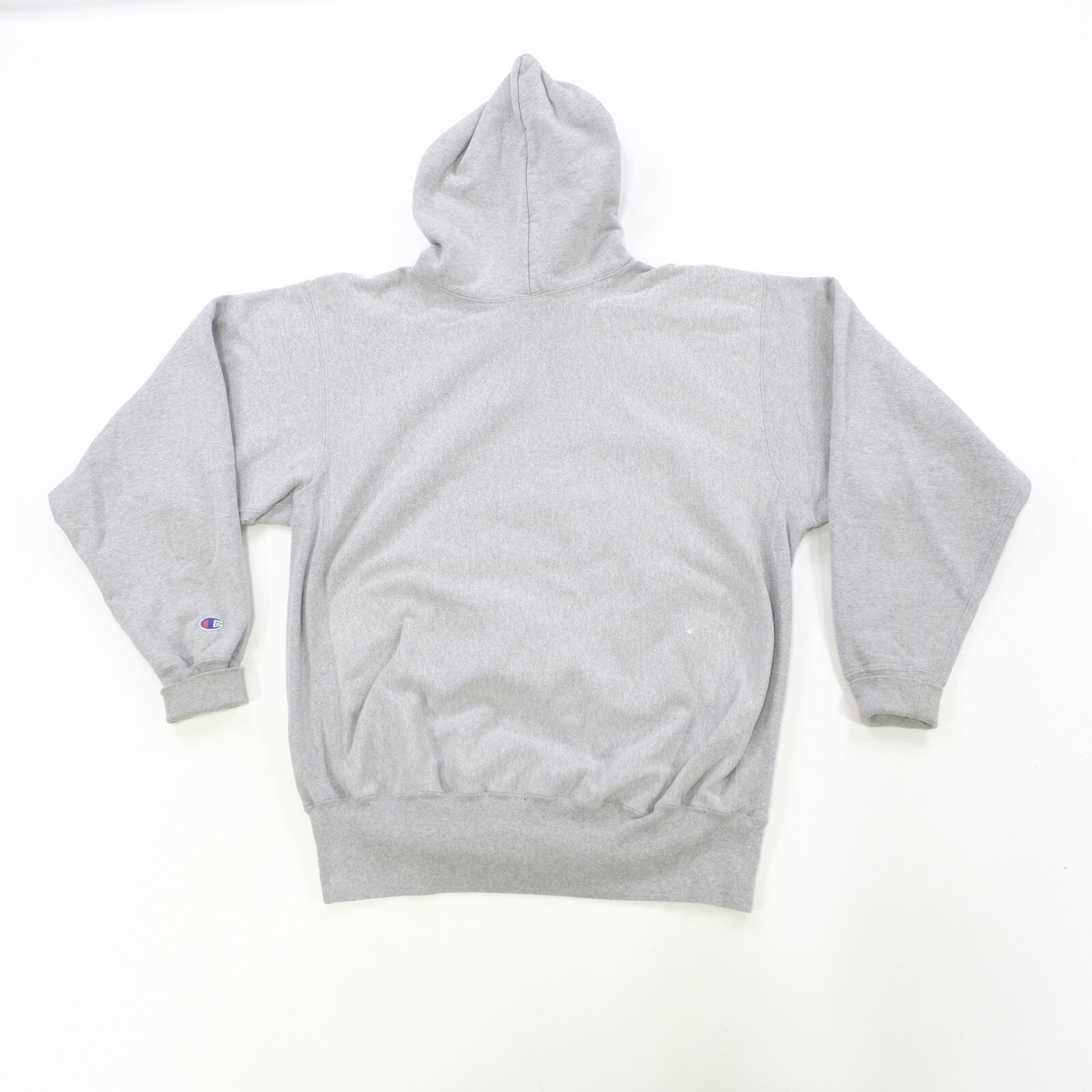 Rare Vintage CHAMPION Plain Blank Pullover Hoodie Sweatshirt 80s 90s Gray SZ 2XL image 7