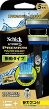 Schick HYDRO 5 Premium Power Select Shaving Razor for Men Holder & 1-Refill