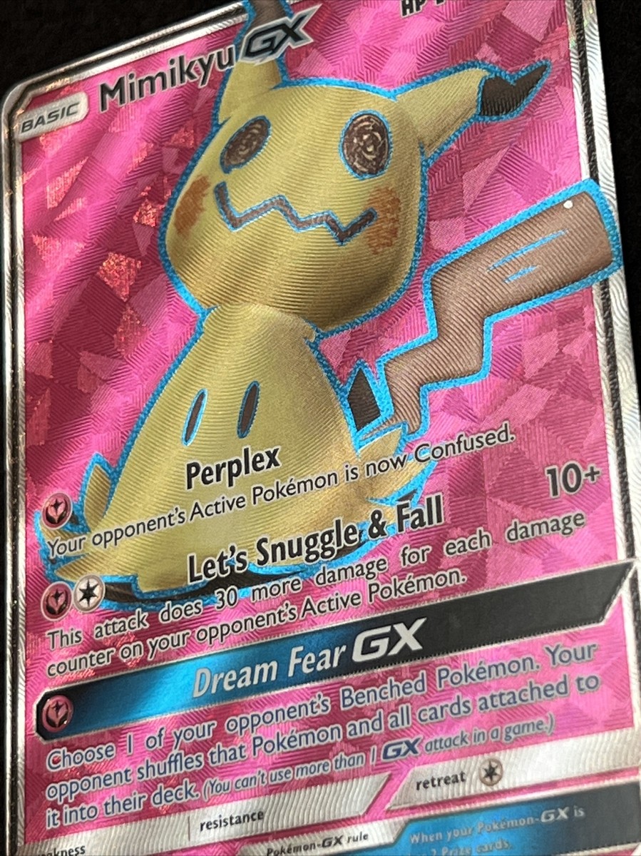 Pokemon MIMIKYU GX 206/214 (Full Art Ultra Rare) Lost