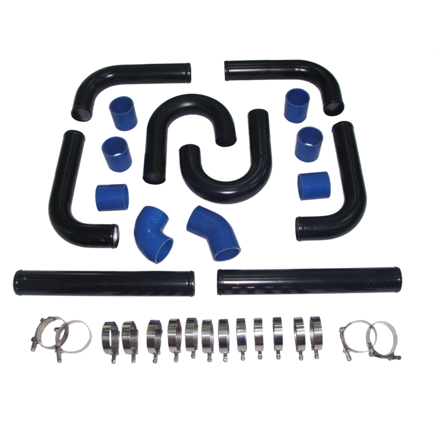 2.5" Alum Intercooler Piping Kit For Civic S2000 RSX BLACK eBay