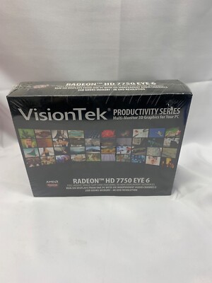 VisionTek Radeon HD 7750  2GB Eye 6 -Multi Monitor 3D Graphics*New-Sealed