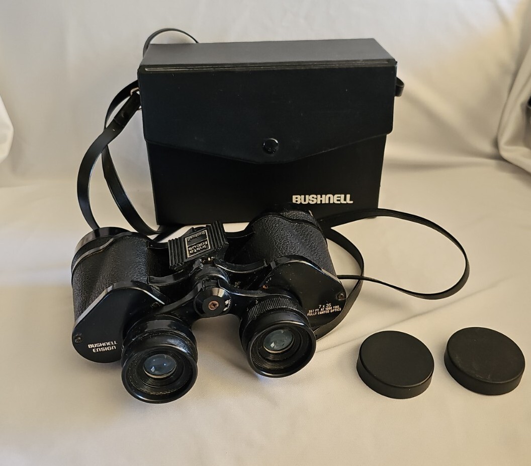 Bushnell Ensign 7x35, Insta Focus Binoculars With Original Case
