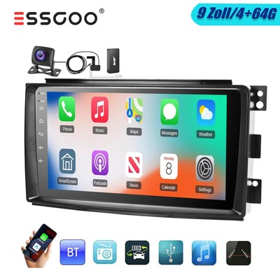 Carplay Autoradio Für Bens Smart Fortwo 2005-2010 GPS NAV BT DAB Android13 4+64G