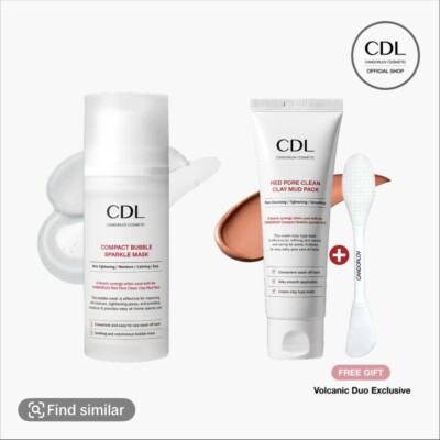 Volcanic Duo Bubble & Mud Set - Red Pore Clay & Bubble Mask