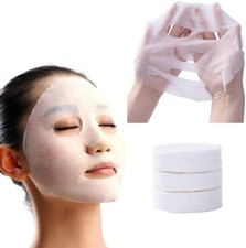 10x COMPRESSED NATURAL FIBRE SKIN CARE PAPER COTTON DIY FACIAL SHEET MASKS