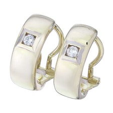 Ohrclips Brillant 585er Gelbgold