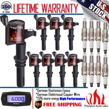8 Ignition Coils and PLATINUM Spark Plugs For Ford F150 5.4 2004 2005-2010 DG511